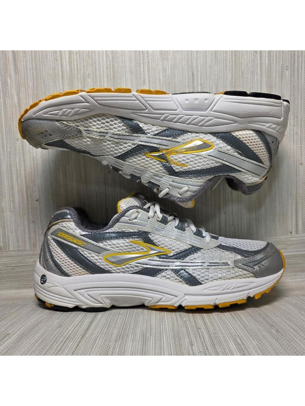 Brooks Glycerin GTS Women's Running Shoes Size 11 Gray Yellow Athletic Sneakers